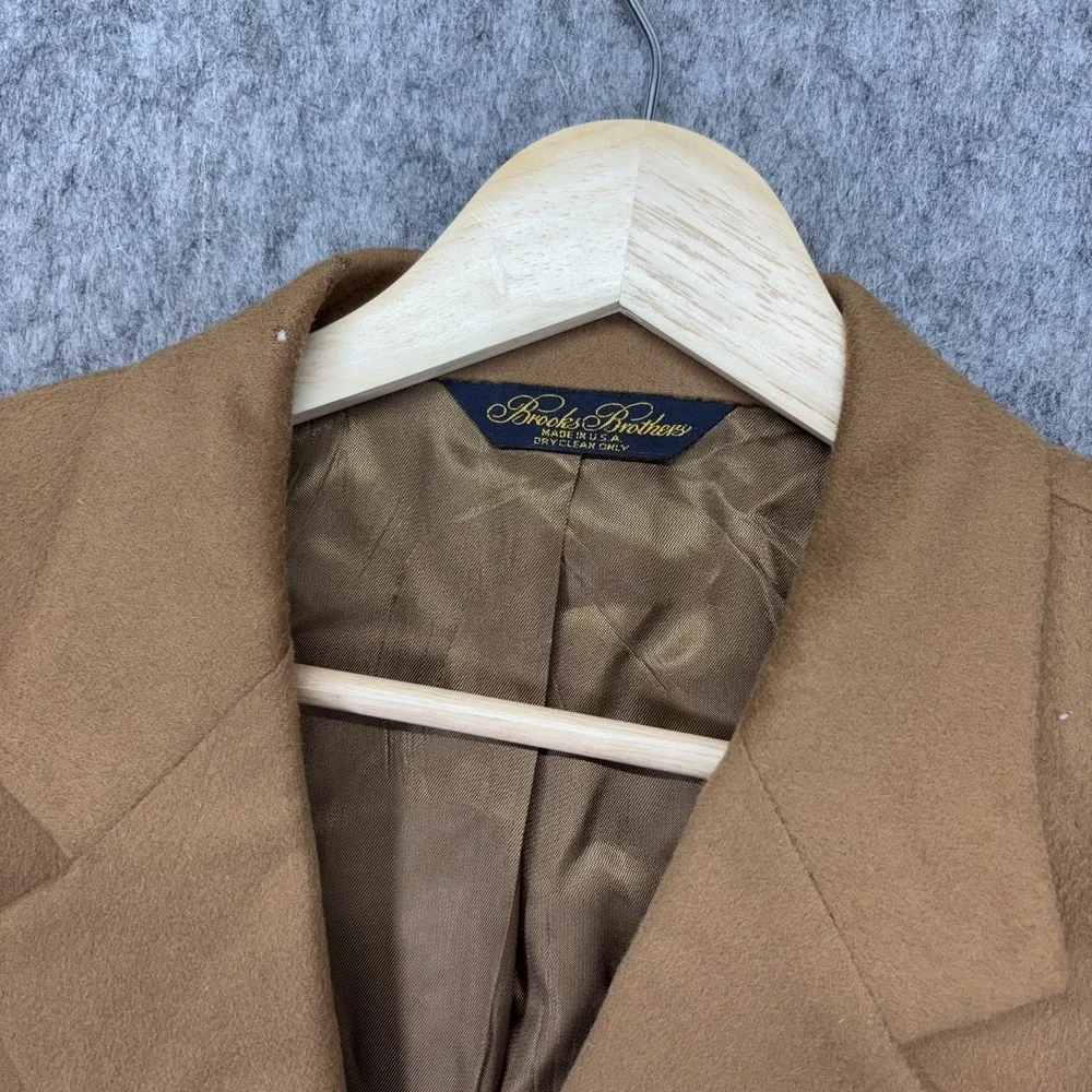 Vintage Brooks Brothers‎ 100% Cashmere Blazer Men's 41R Brown Preppy Sport Coat